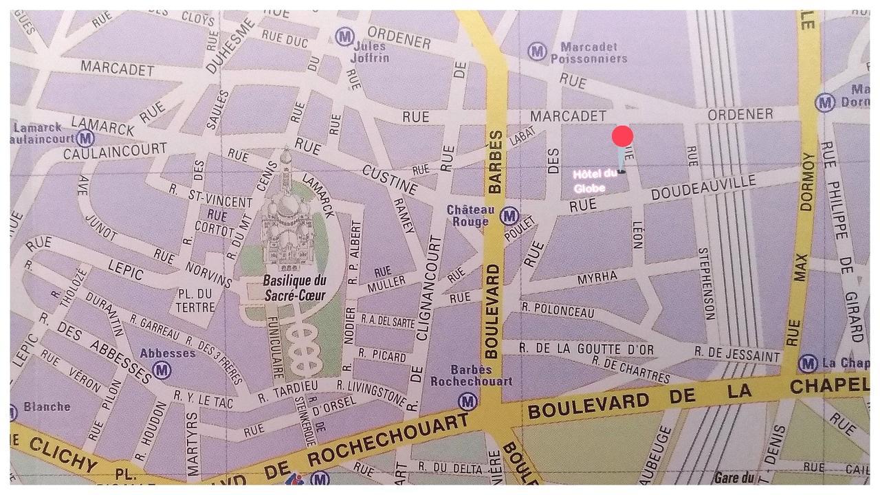 Hotel Du Globe 18 Párizs Kültér fotó